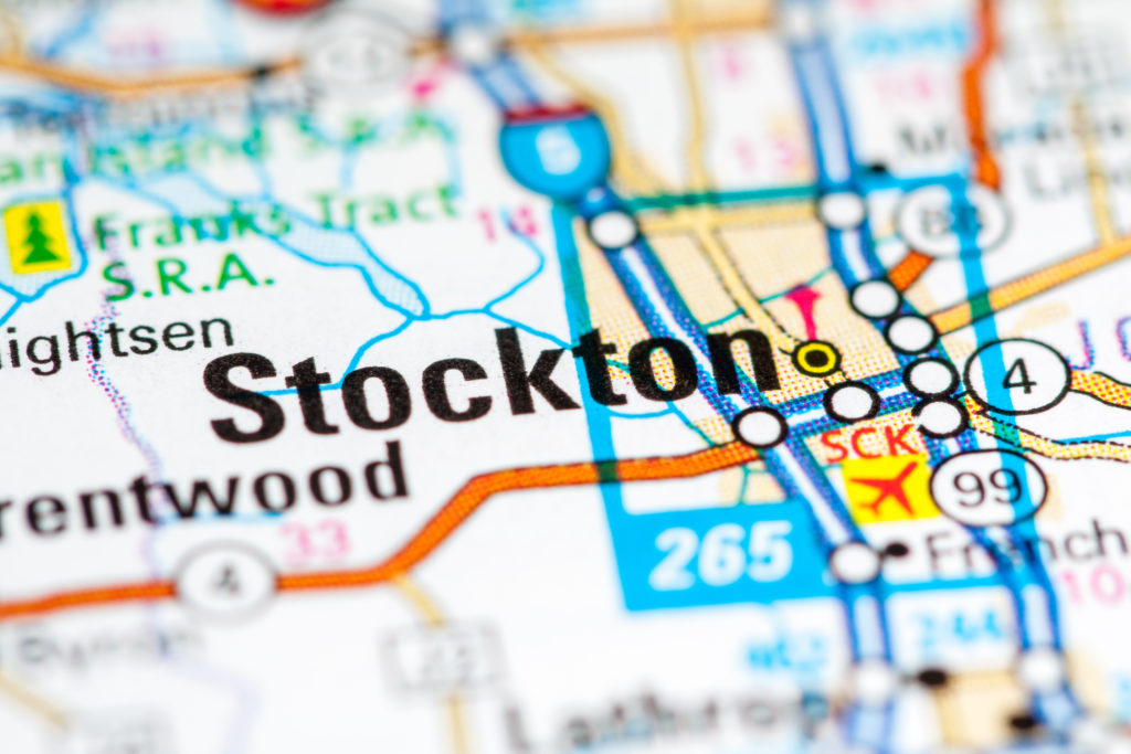 Matthew Davies image of a map of Stockton, CA